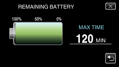 remaining battery power